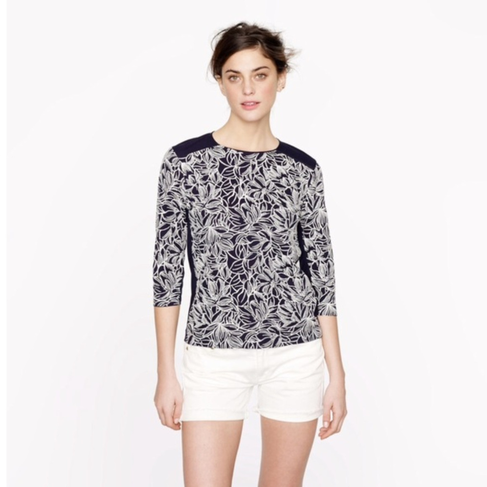 NWT J Crew embroidered wildflower top